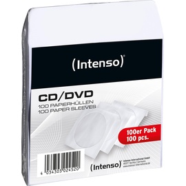 Intenso 1er CD-/DVD-Hüllen Papier weiß,