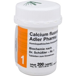 BIOCHEMIE Adler 1 Calcium fluoratum D 12 Tabletten 200 St.