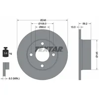 Textar Bremsscheibe 92026100