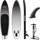YEAZ SUP Board BLACK SANDS BEACH 320 x 76 x 15 cm grau
