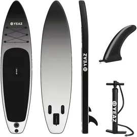 YEAZ SUP Board BLACK SANDS BEACH 320 x 76 x 15 cm grau