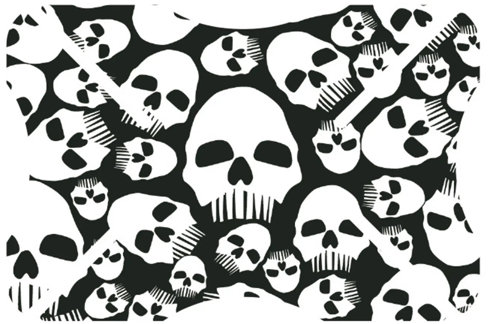 Oxford Skullz Helm Bumper, schwarz-weiss für Männer