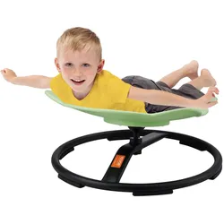 VEVOR Sensorischer Drehstuhl für Kinder 100 kg Tragkraft, 360°-Drehstuhl, sensorischer Spielzeugstuhl für autistische Kinder, Drehstuhl zur Koordination, Balance, Sockel mit Elefantenmotiv Grün