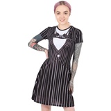 Disney Nightmare Before Christmas Kleid für Damen, Jack Skellington Kostüm, Outfit, Merchandise, Schwarz, 3XL - 3XL