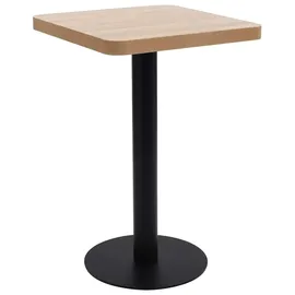 vidaXL Bistrotisch 50 x 50 cm Hellbraun