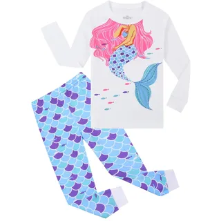 Garsumiss Mädchen Schlafanzug Giraffe Baumwolle Kinder Langarm Pyjama 98 104 110 116 122 128 134 140 146 - 5 Jahre