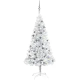 vidaXL Künstlicher Weihnachtsbaum Silber 120 cm