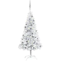 vidaXL Künstlicher Weihnachtsbaum Silber 120 cm