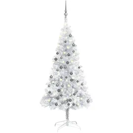 vidaXL Künstlicher Weihnachtsbaum Silber 120 cm