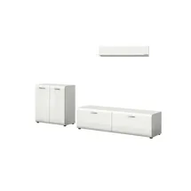Möbel Kraft Wohnkombination ¦ weiß ¦ Maße (cm): B: 255 H: 160