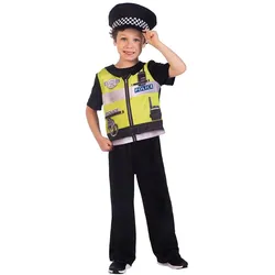 Recyceltes Police Officer Kostüm für Kinder - Kinder-3-4-Jahre