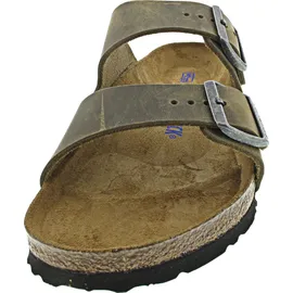 Birkenstock Arizona Weichbettung Nubukleder geölt faded khaki 46