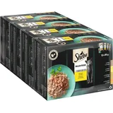 Sheba Katzenfutter nass - 48x85g Portionsbeutel - Geflügel Variation in Gelee - Nassfutter für Katzen - 1 Großpackung