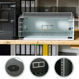 HMF 65704-02 Serverschrank 19 Zoll Rack