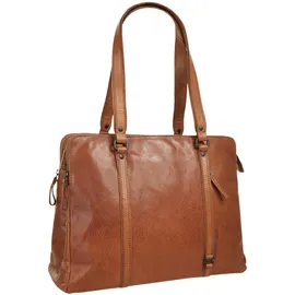 Spikes & Sparrow Shopper »LAPTOP SHOULDERBAG«, echt Leder, braun