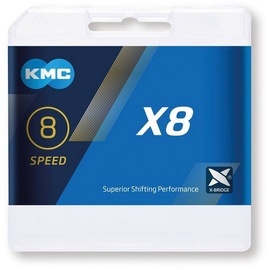KMC X8 Silver 9 Speed Chain