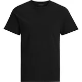 JACK & JONES Jack - Jones T-Shirt im Pack JACBASIC CREW NECK TEE, Kurzarm, einfarbig, Baumwolle Schwarz 2XL Pack