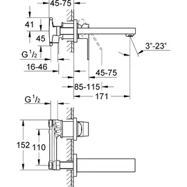 Grohe Eurocube Einhandmischer (23447000)