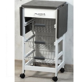 KESPER Küchenwagen weiß/grau, FSC