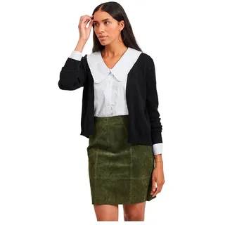VILA Viril Short L/S Knit Cardigan-noos Strickjacke Schwarz XXL