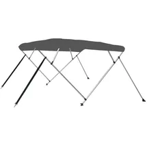 vidaXL Bimini Top 4-Bow 243 x 180 x 137 cm Polyester Anthrazit