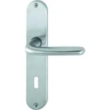 HOPPE Langschildgarnitur Cardiff E1850Z/302 Edelstahl grau