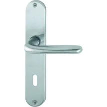 HOPPE Langschildgarnitur Cardiff E1850Z/302 Edelstahl grau