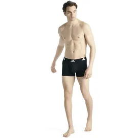 adidas Boxershorts Active Flex Cotton unifarben Schwarz L 6er Pack