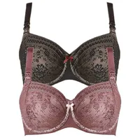 Anita Still BH mit Bügel Fleur in berry schwarz