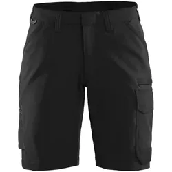 Damen Stretch Service-Shorts "7123" - C40 - schwarz/dunkelgrau