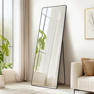 Songmics Ganzkörperspiegel 160 x 50 cm Tintenschwarz
