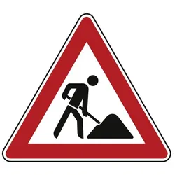 Baustelle / Arbeitsstelle - Verkehrsschild VZ 123