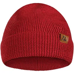 Beanie Merino rot EINHEITSGRÖSSE