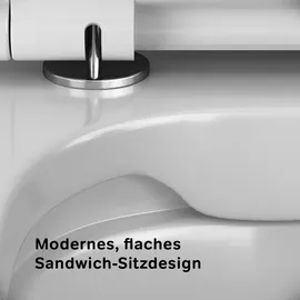 AM.PM X-Joy S Wand-WC mit WC-Sitz Weiß