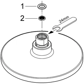 Grohe Euphoria Cosmopolitan Ø 180 mm mit Durchflusskonstanthalter chrom (27492000)