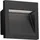 ledscom.de LED Wandeinbauleuchte NOLA Aluminium 90 x 90 mm inkl. warmweiß schwarz