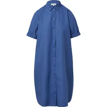 s.Oliver Blusenkleid Oversized Smok-Detail Blau 38