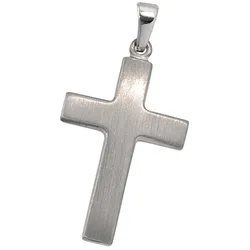 Kreuz-Anhänger JOBO "Anhänger Anhänger Kreuz", silber (silber 925), Schmuckanhänger, Damen, Silber 925 (Sterlingsilber), 925 Silber