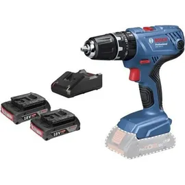 Bosch GSB 18V-21 Professional inkl. 2 x 2 Ah + L-Boxx 06019H1107
