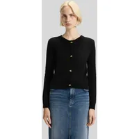 Regular Fit Strickjacke mit Alpaka-Mix Modell 'SIRA', Black, S