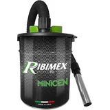 Ribimex Aschesauger 800 W 10 l mit Hepa-Filter 85 cm Rohr Stahl