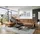 die planbar Wohnlandschaft Leder U-Form 3-Sitzer Braun