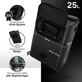MIVELO Fahrradtasche 25 l Olivgrün