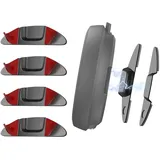NEWZEROL 4 Stück Ersatz Metallplättchen Set Kompatibel für OOONO 2 / OOONO P-disc No 3/NO4 OOONO Park NO2 / NO1, Stabiler, Fällt Nicht leicht ab,Doppelkleber für Elektronische Parkscheibe