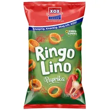 XOX Knabberei, XOX Ringolino Paprika knuspriger Kartoffelsnack mit Wuerze 100g