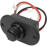 Rv Led-dimmerschalter Dc12v/24v 40w Einbau, Stufenlose Dimmung 15%-100%, Stromregelung Für Yacht, Wohnmobil, Auto, Lkw (schwarze Abdeckung)