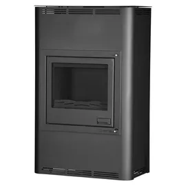 HS Flamingo Aquaflam 25 Kaminofen Stahl Schwarz/Abdeckplatte Schwarz