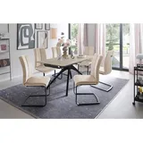 MCA Furniture Cerrito 160 x 76 x 90 cm beige marmoriert