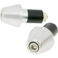 VICMA Handlebar Vibration dampers/bar Ends Short 17.5mm Ø Silver