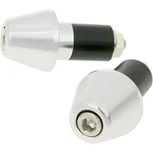 VICMA Handlebar Vibration dampers/bar Ends Short 17.5mm Ø Silver